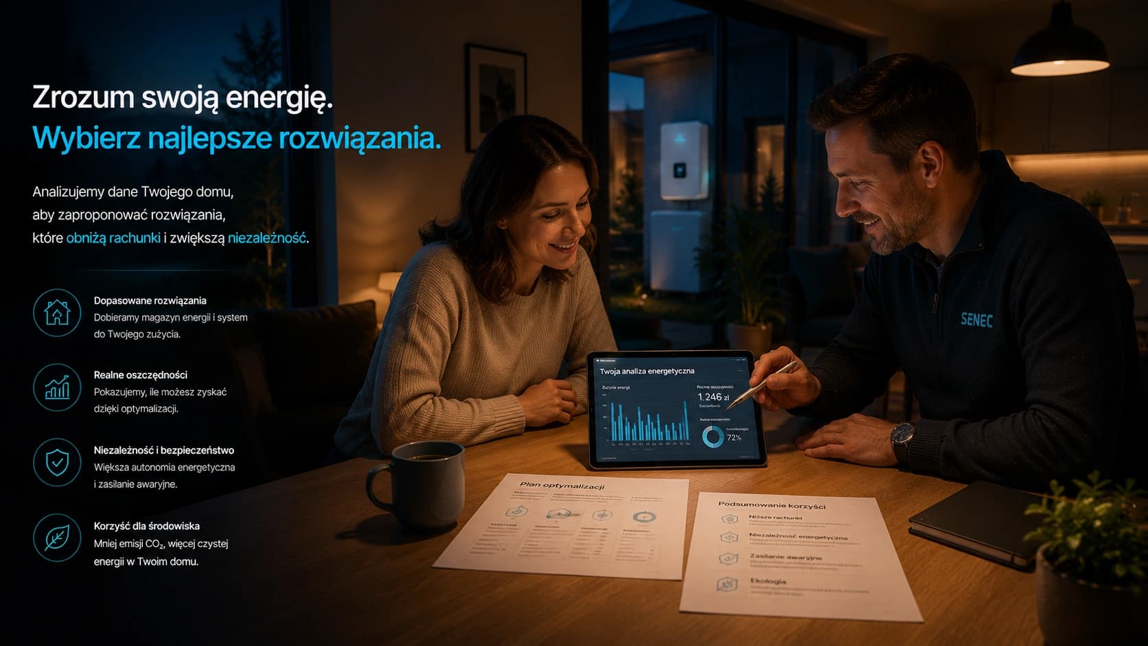 Analiza wyniku energetycznego domu w konsultacyjnej atmosferze